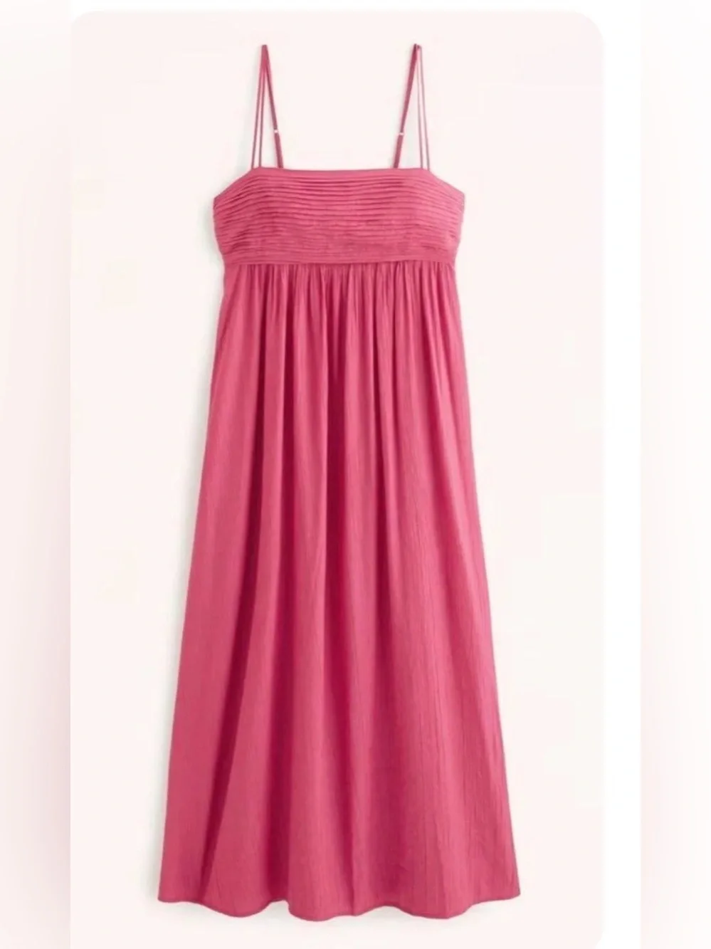 NWT Abercrombie & Fitch Crinkle Textured Maxi Dress